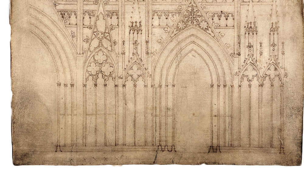 medieval architecture drawing